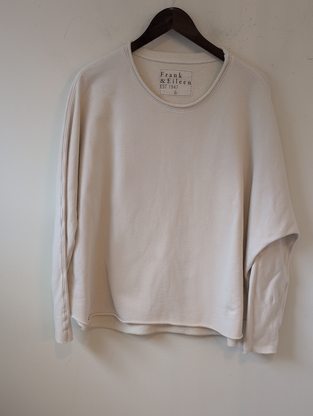 Frank & Eileen Women's Cream Anna Capelet Sweatshirt